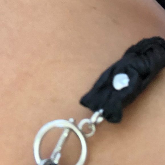 Braided Deer Hide Choker with Crystal - Picture 5 of 5